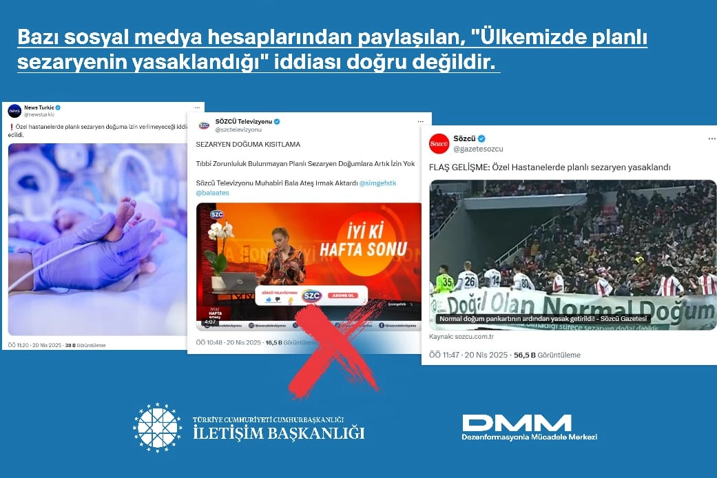 İletişim'den 'planlı sezaryen' iddialarına açıklama