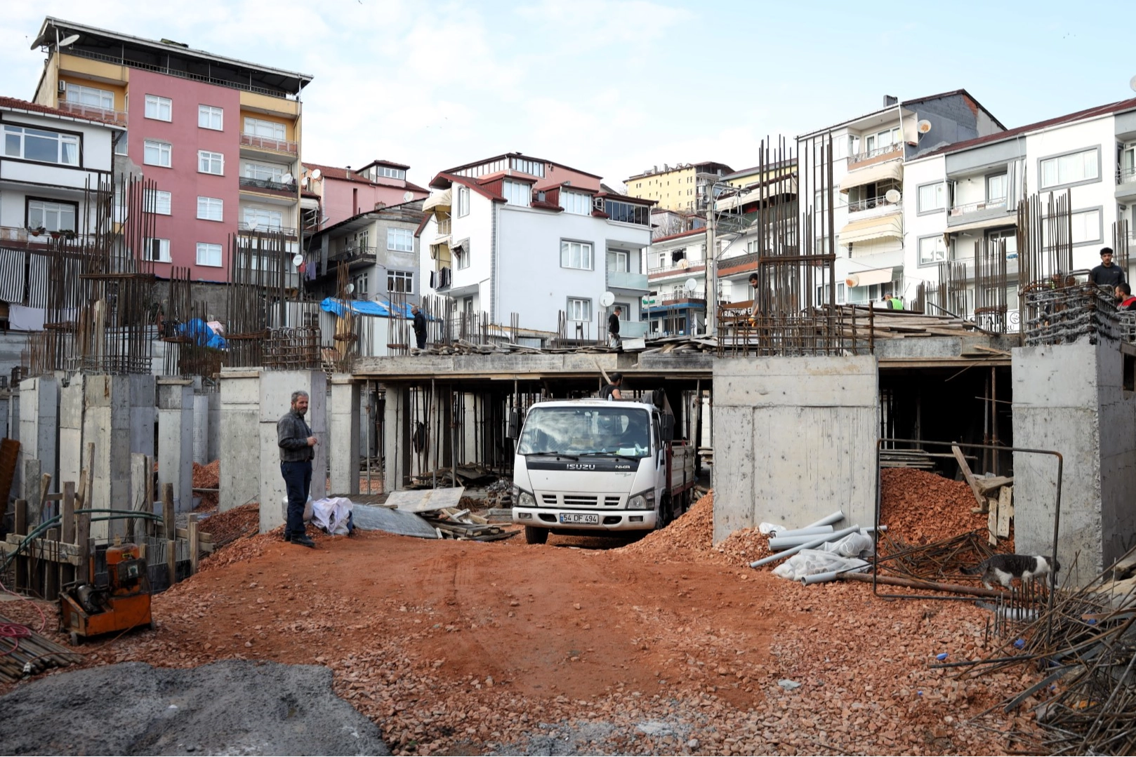 Yeni Kuruçeşme Merkez Camii hızla yükseliyor